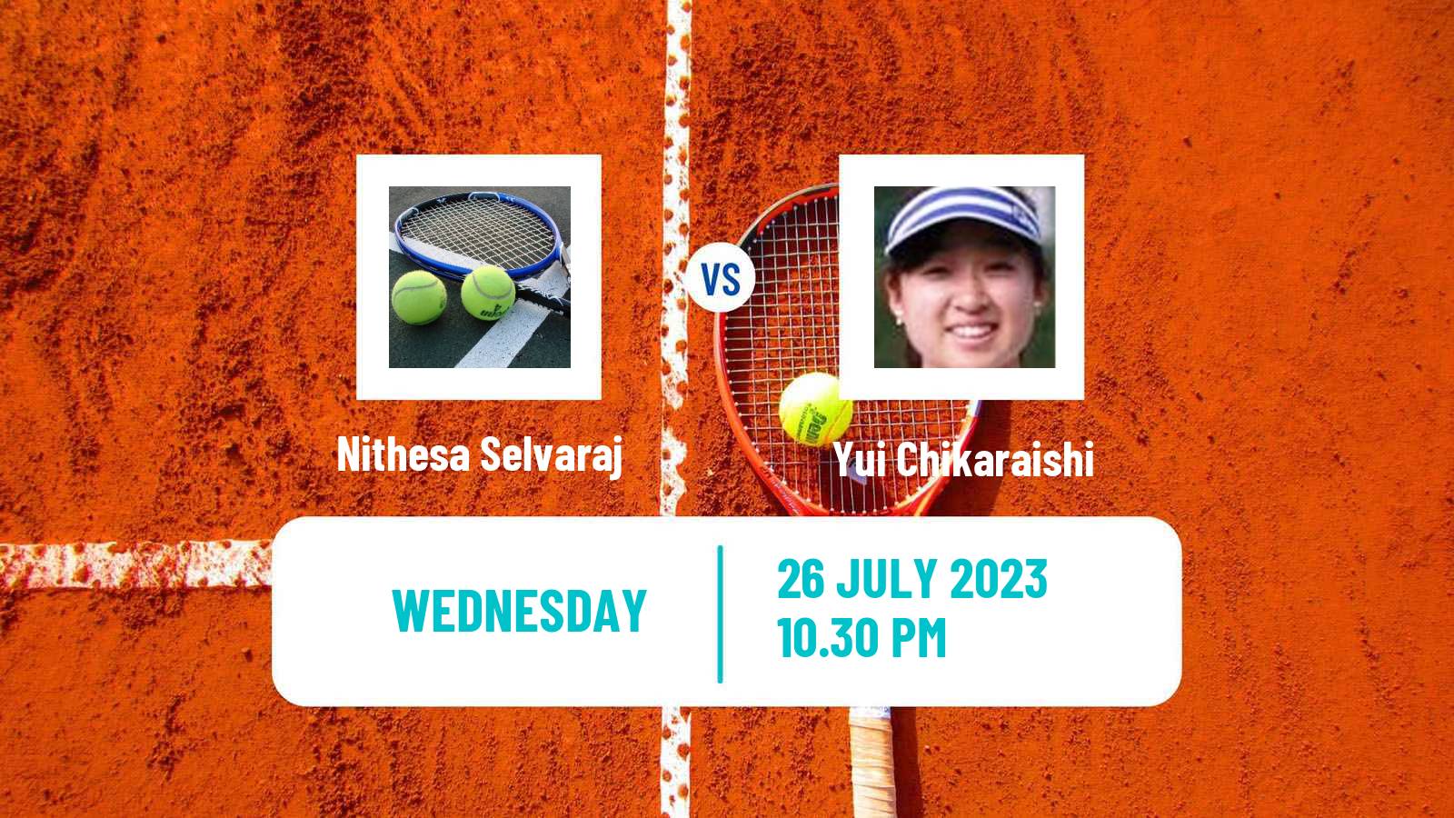 Tennis ITF W15 Caloundra Women Nithesa Selvaraj - Yui Chikaraishi
