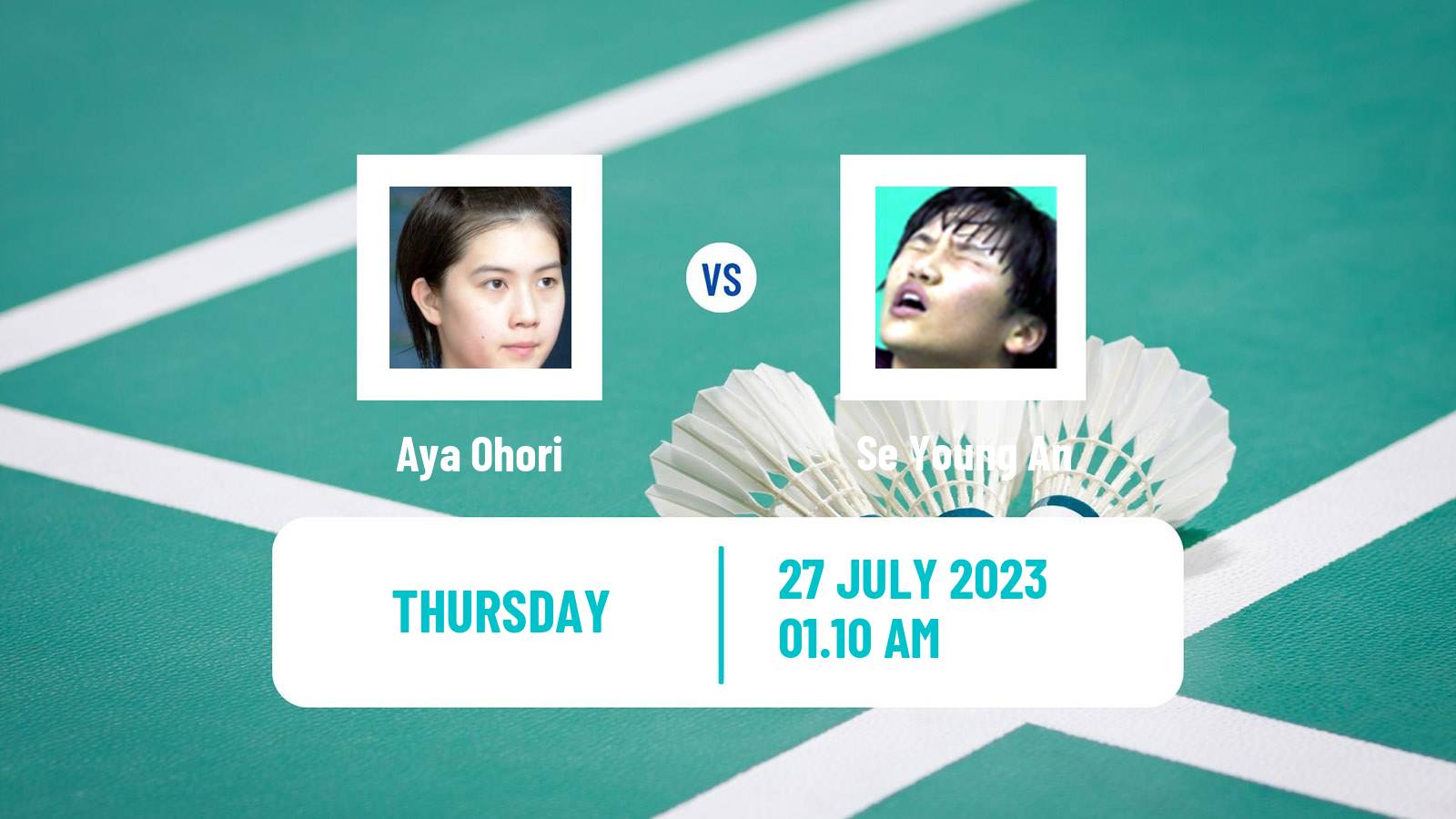 Badminton BWF World Tour Japan Open Women Aya Ohori - Se Young An