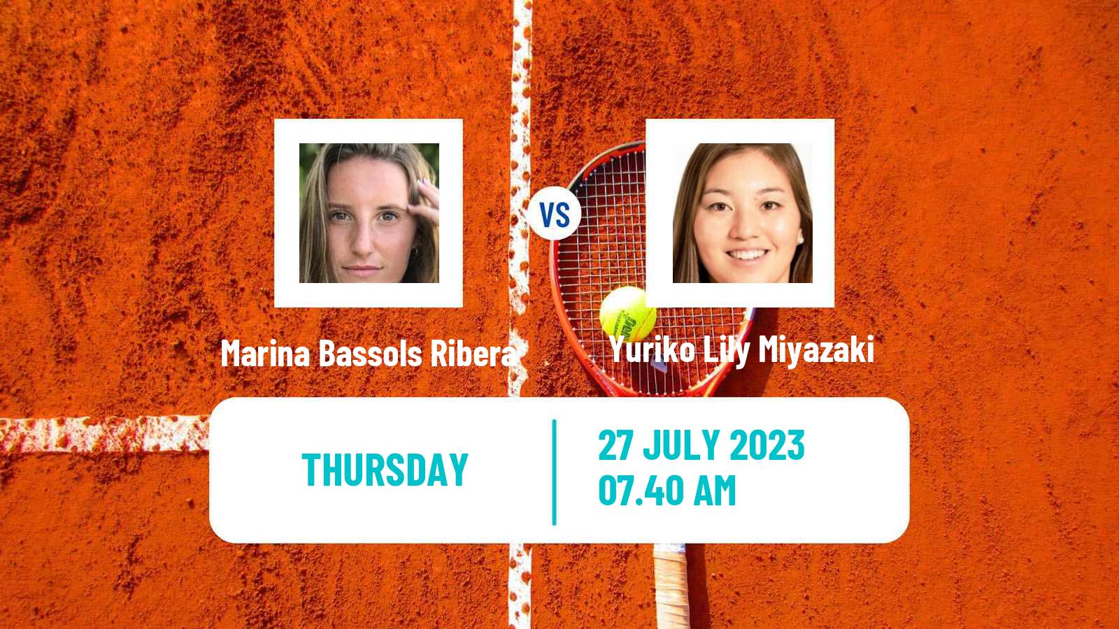 Tennis ITF W100 Figueira Da Foz Women Marina Bassols Ribera - Yuriko Lily Miyazaki