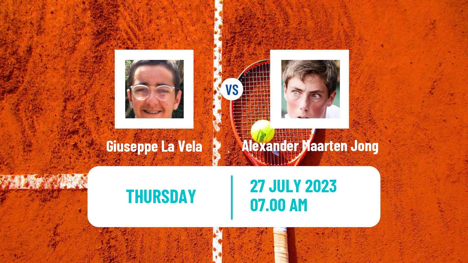 Tennis ITF M15 Metzingen Men Giuseppe La Vela - Alexander Maarten Jong