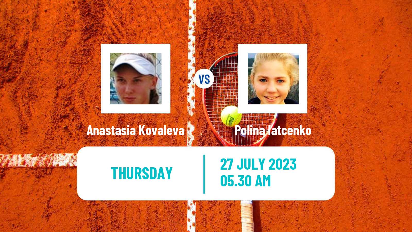 Tennis ITF W25 El Espinar Segovia Women Anastasia Kovaleva - Polina Iatcenko