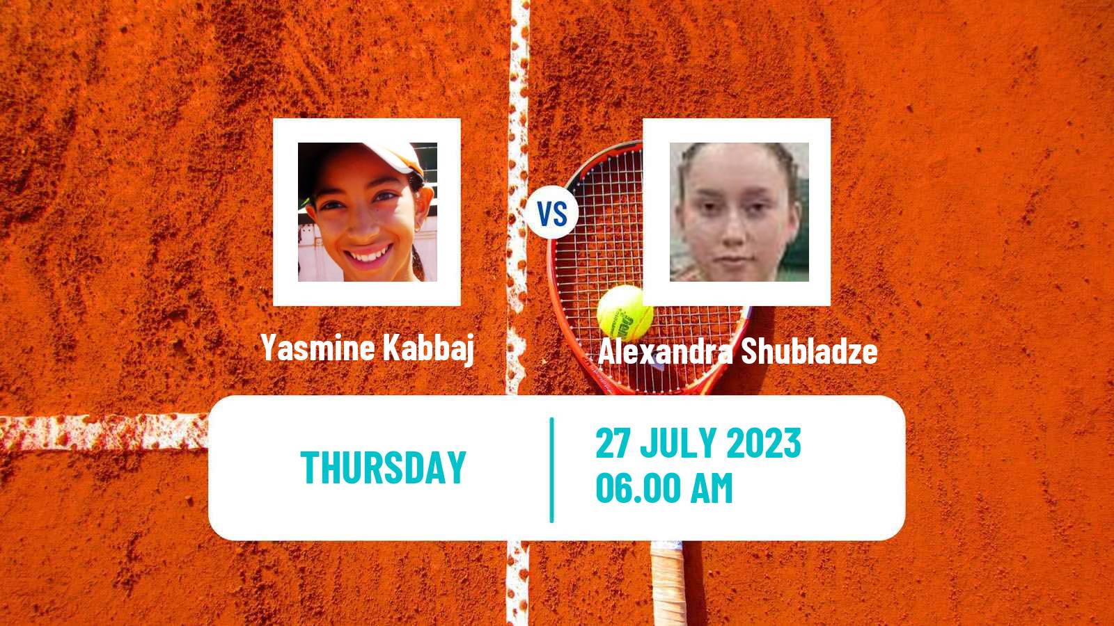 Tennis ITF W15 Casablanca 2 Women Yasmine Kabbaj - Alexandra Shubladze