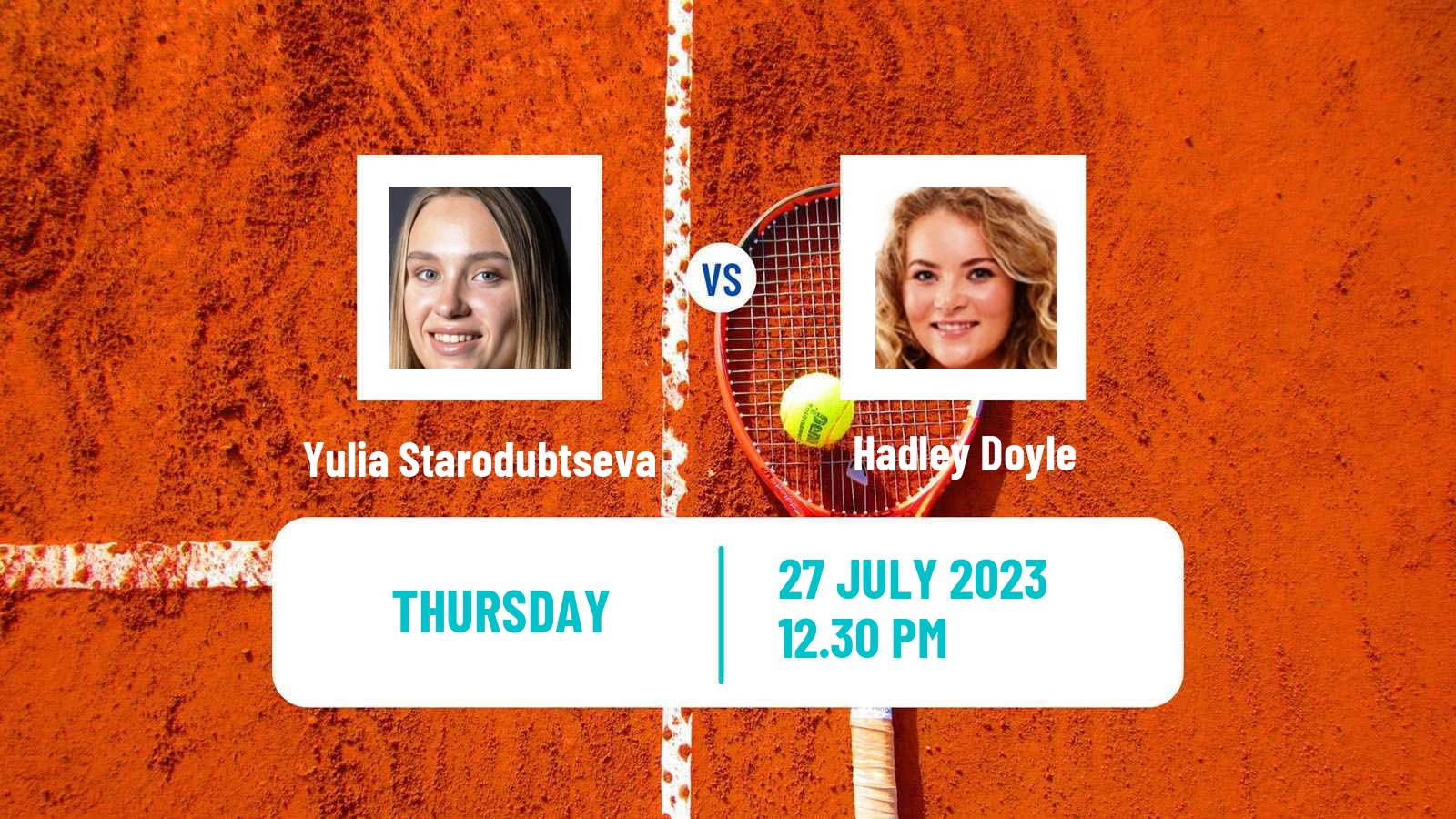 Tennis ITF W60 Dallas Tx Women Yulia Starodubtseva - Hadley Doyle