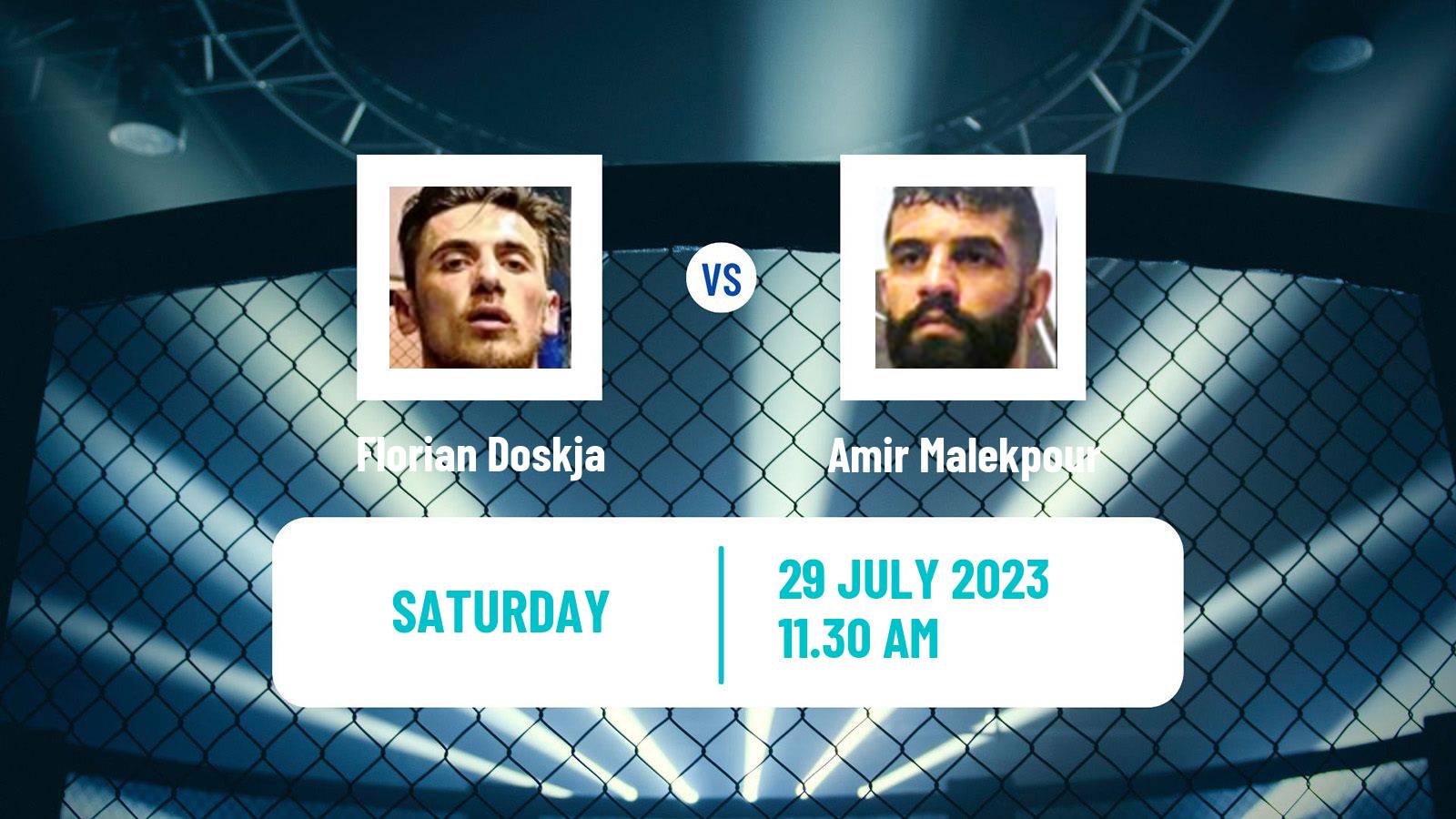 MMA Catchweight Cage Warriors Men Florian Doskja - Amir Malekpour