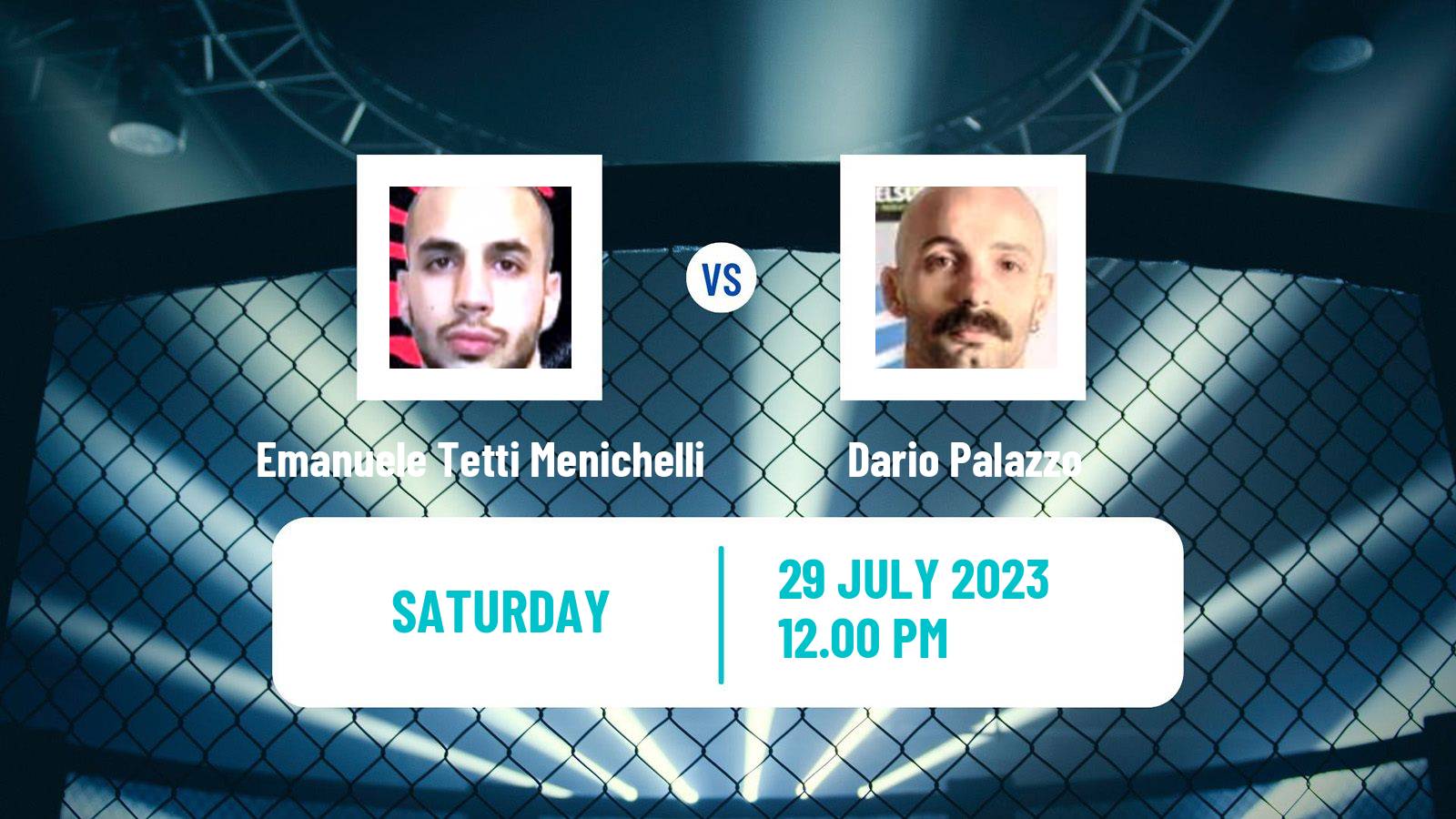 MMA Flyweight Cage Warriors Men Emanuele Tetti Menichelli - Dario Palazzo