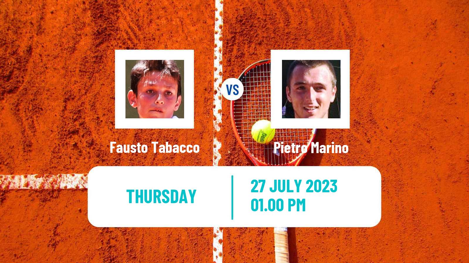 Tennis ITF M15 Perugia Men Fausto Tabacco - Pietro Marino
