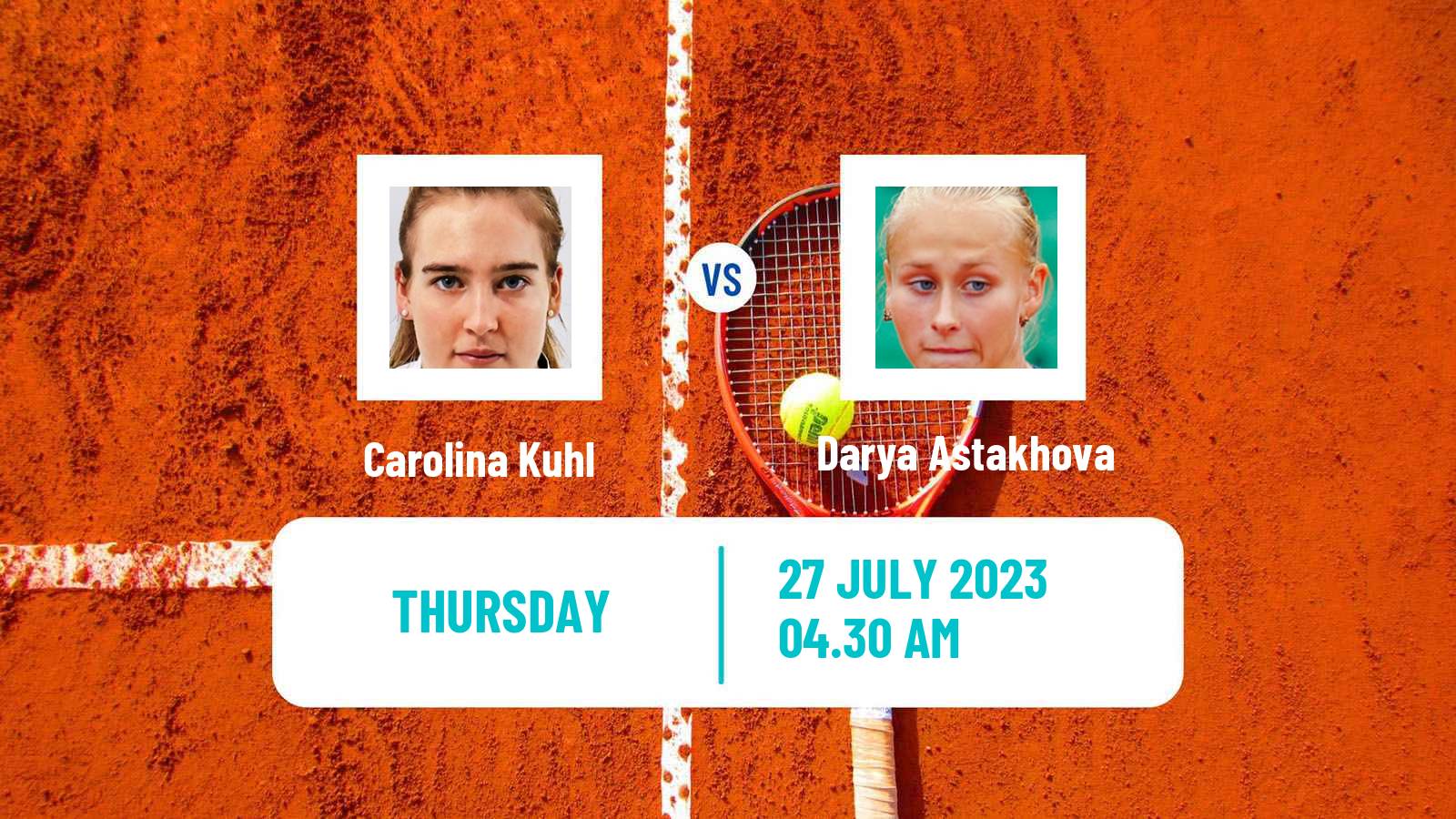 Tennis ITF W25 Horb Women Carolina Kuhl - Darya Astakhova
