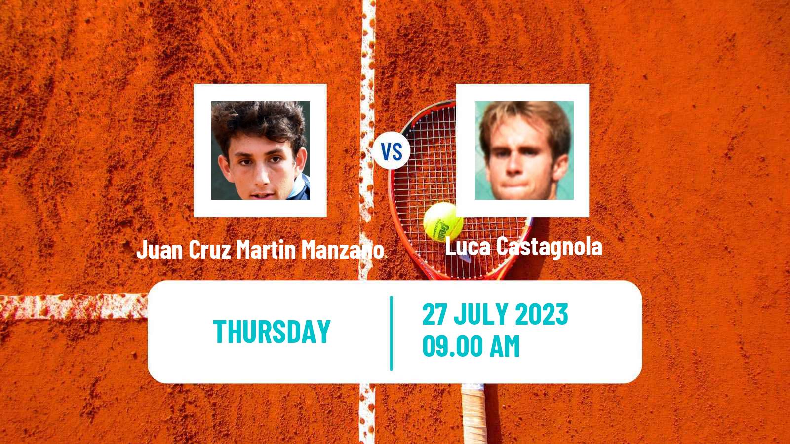 Tennis ITF M15 Perugia Men Juan Cruz Martin Manzano - Luca Castagnola