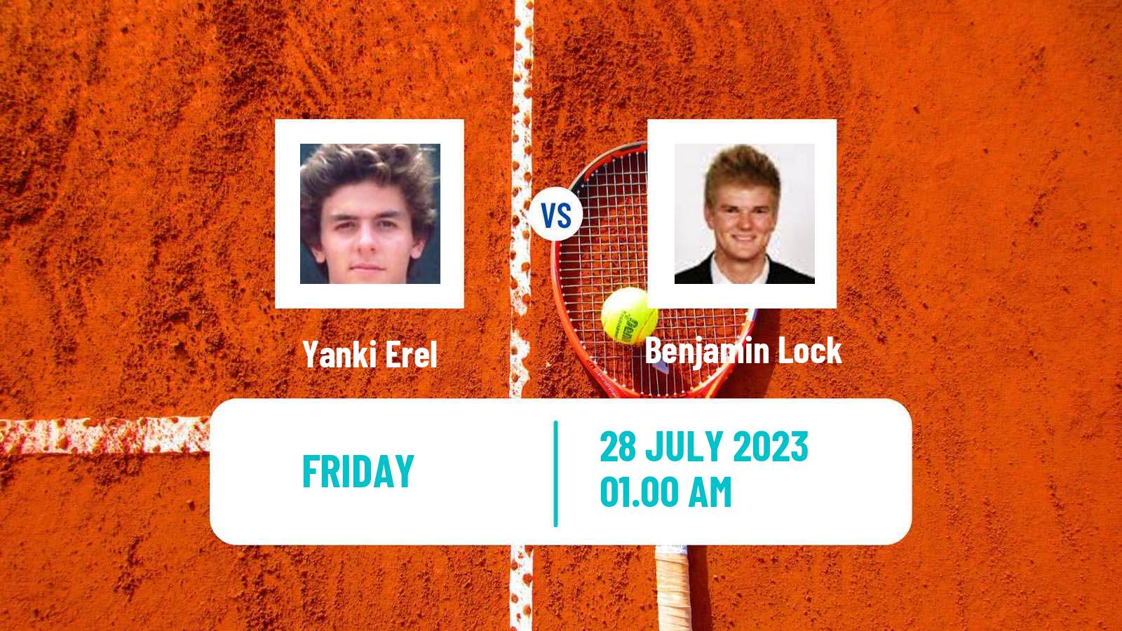 Tennis Astana Challenger Men Yanki Erel - Benjamin Lock