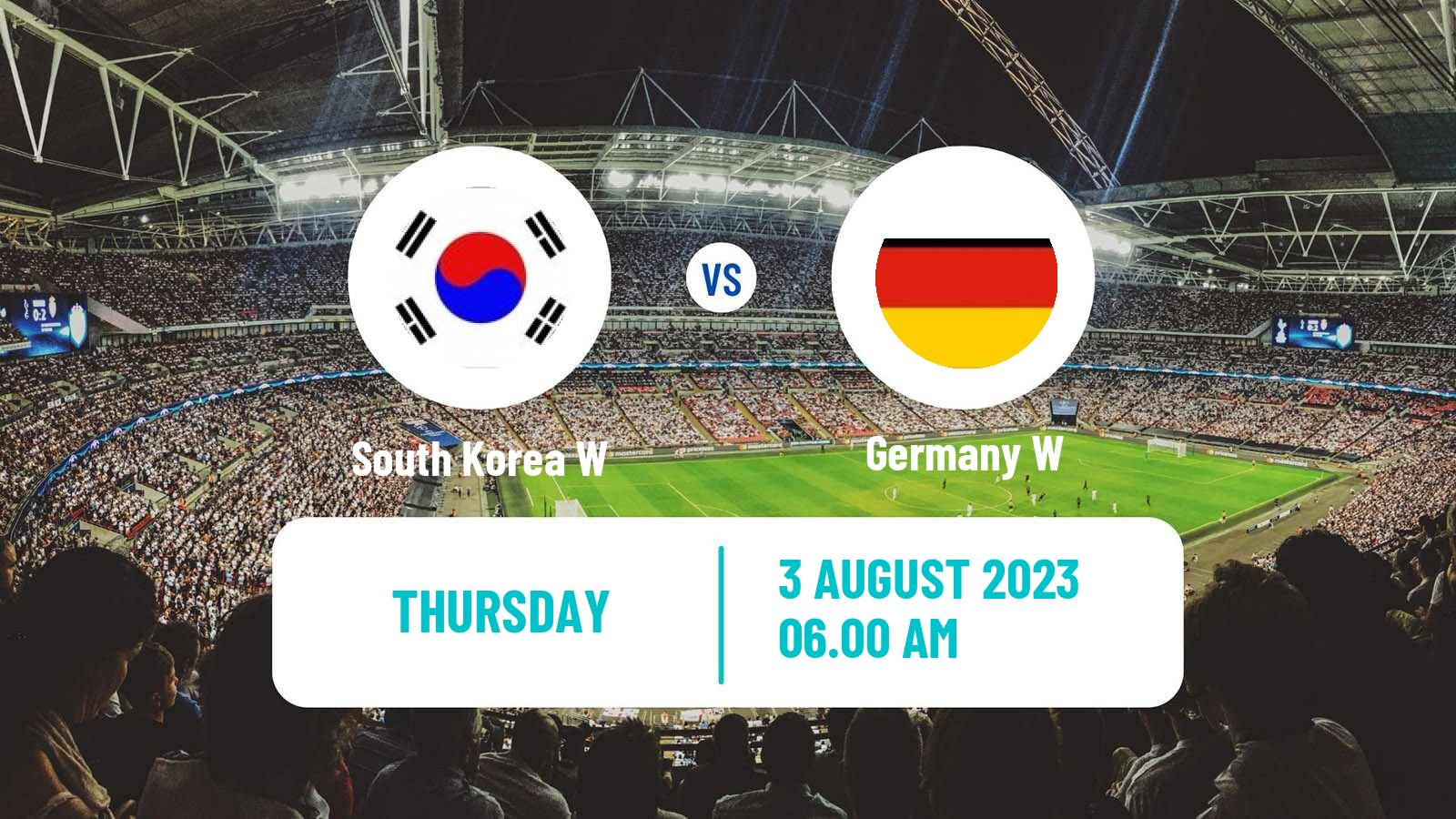 Soccer FIFA World Cup Women South Korea W - Germany W