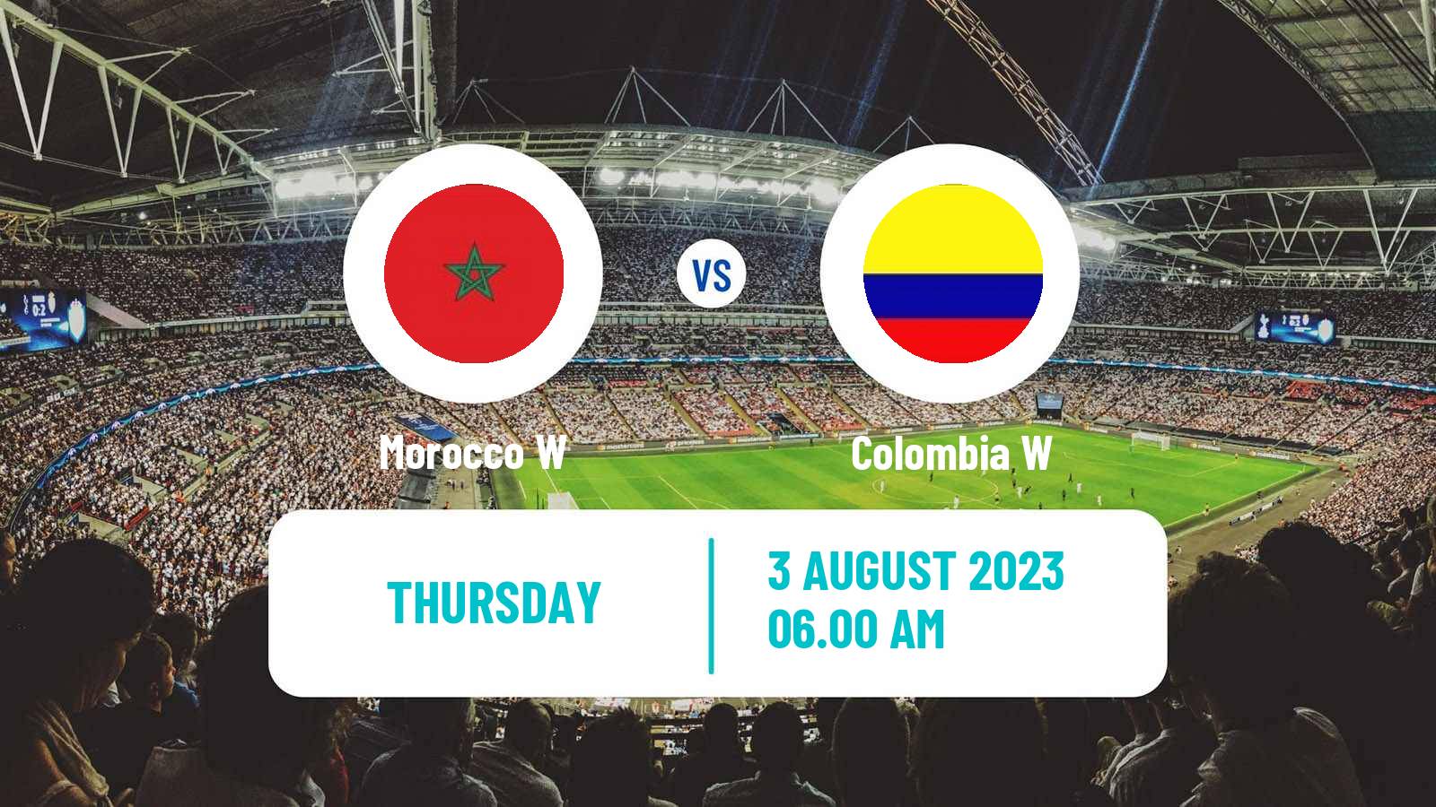Soccer FIFA World Cup Women Morocco W - Colombia W