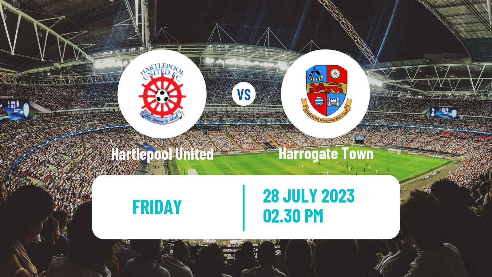 Soccer Club Friendly Hartlepool United - Harrogate Town