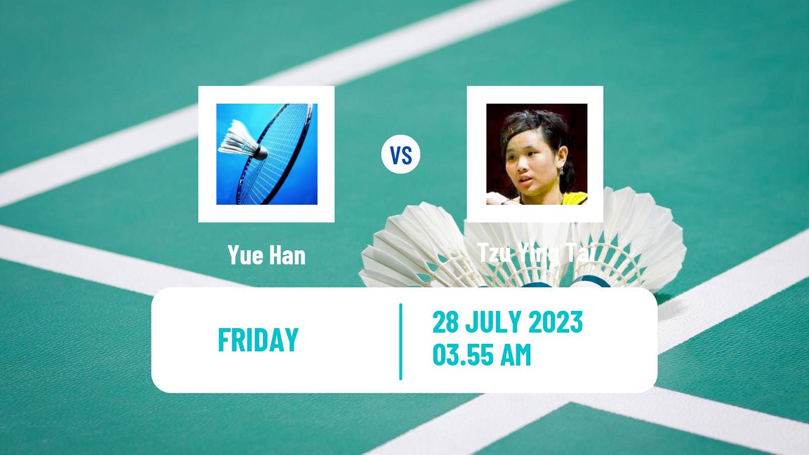 Badminton BWF World Tour Japan Open Women Yue Han - Tzu Ying Tai
