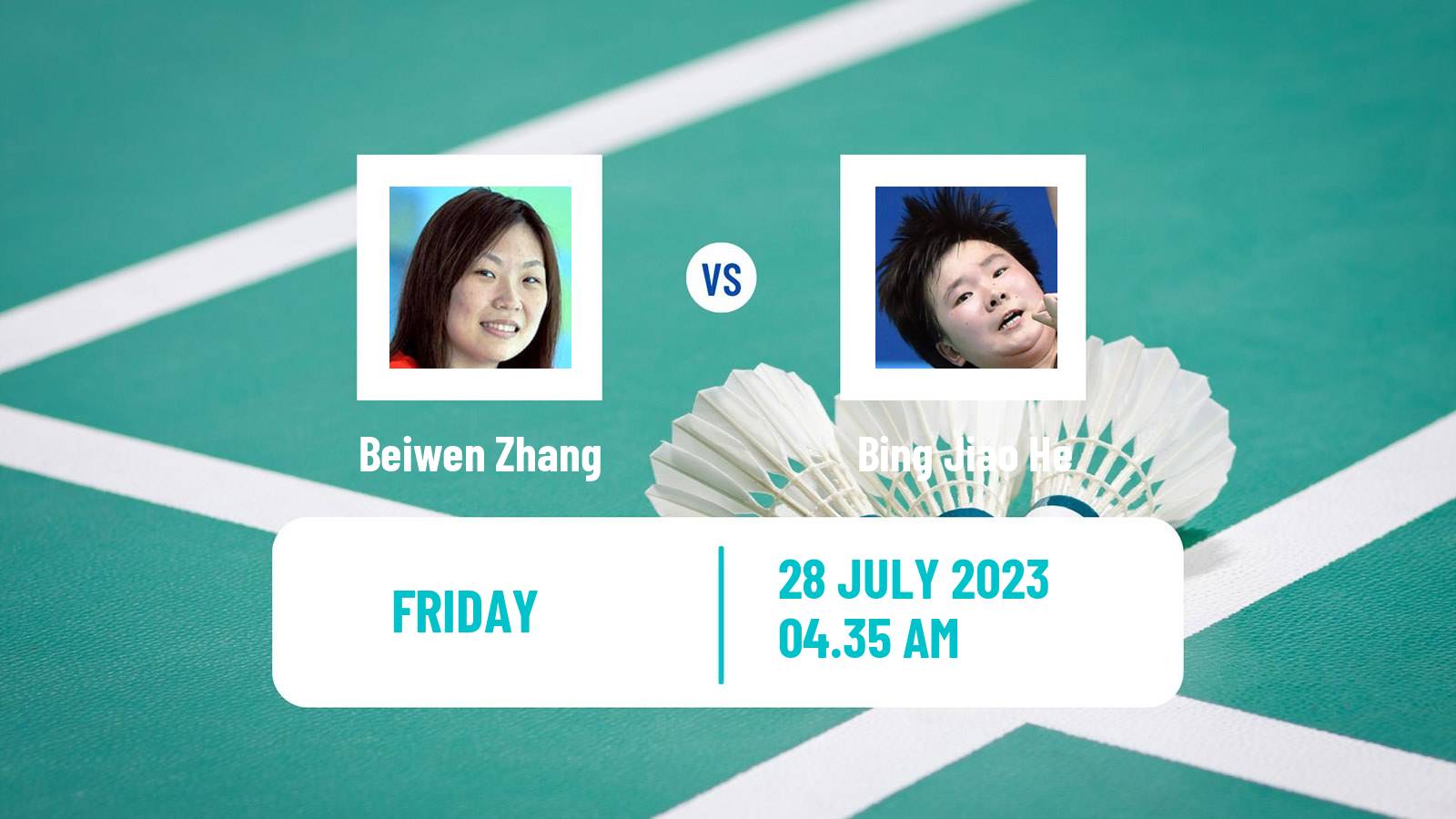 Badminton BWF World Tour Japan Open Women Beiwen Zhang - Bing Jiao He