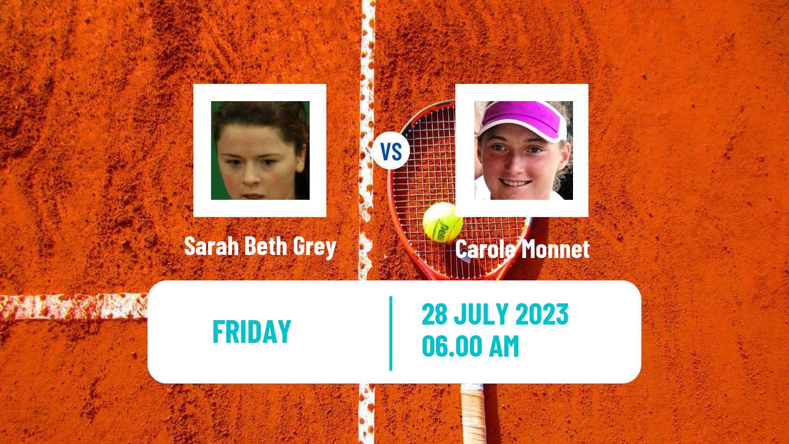 Tennis ITF W100 Figueira Da Foz Women Sarah Beth Grey - Carole Monnet
