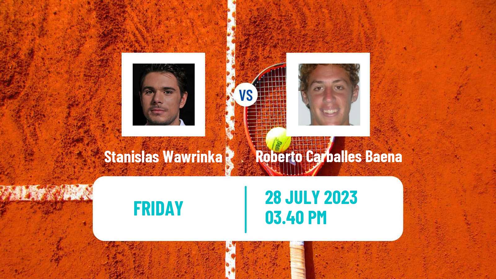 Tennis ATP Umag Stanislas Wawrinka - Roberto Carballes Baena