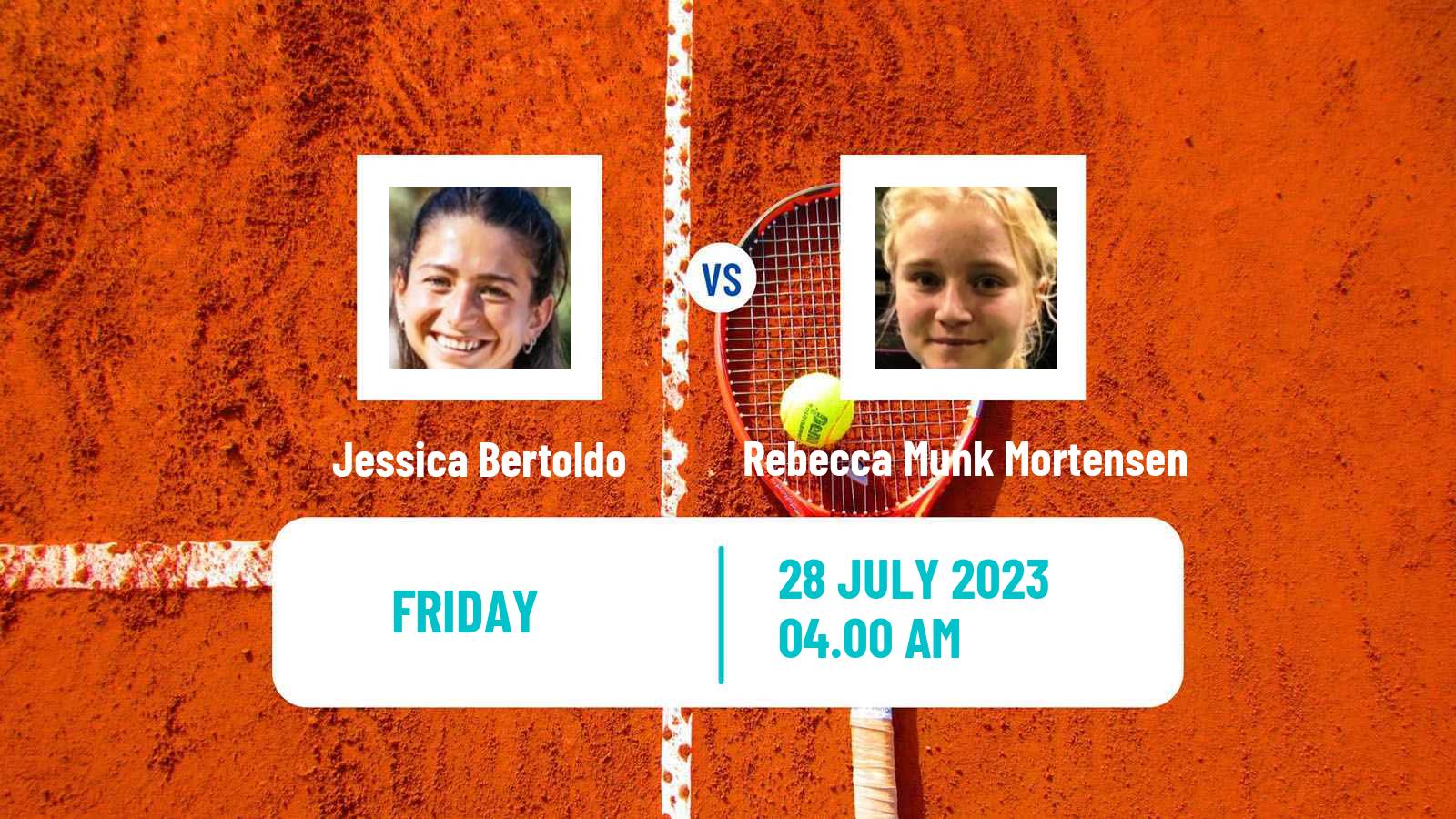 Tennis ITF W15 Vejle Women Jessica Bertoldo - Rebecca Munk Mortensen