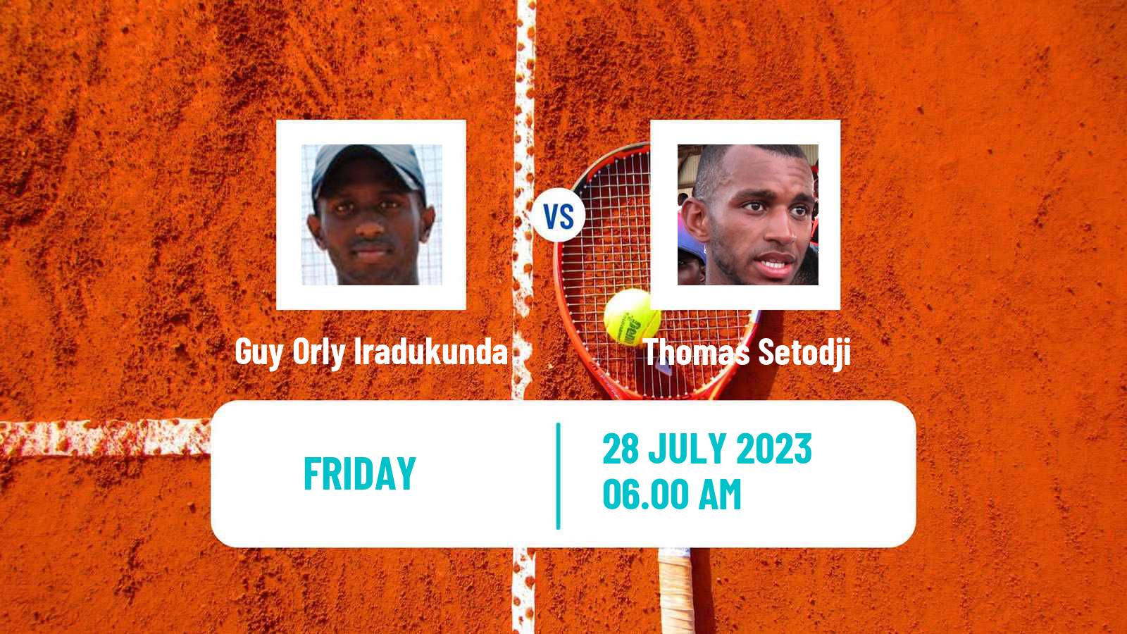 Tennis ITF M25 Brazzaville 2 Men Guy Orly Iradukunda - Thomas Setodji