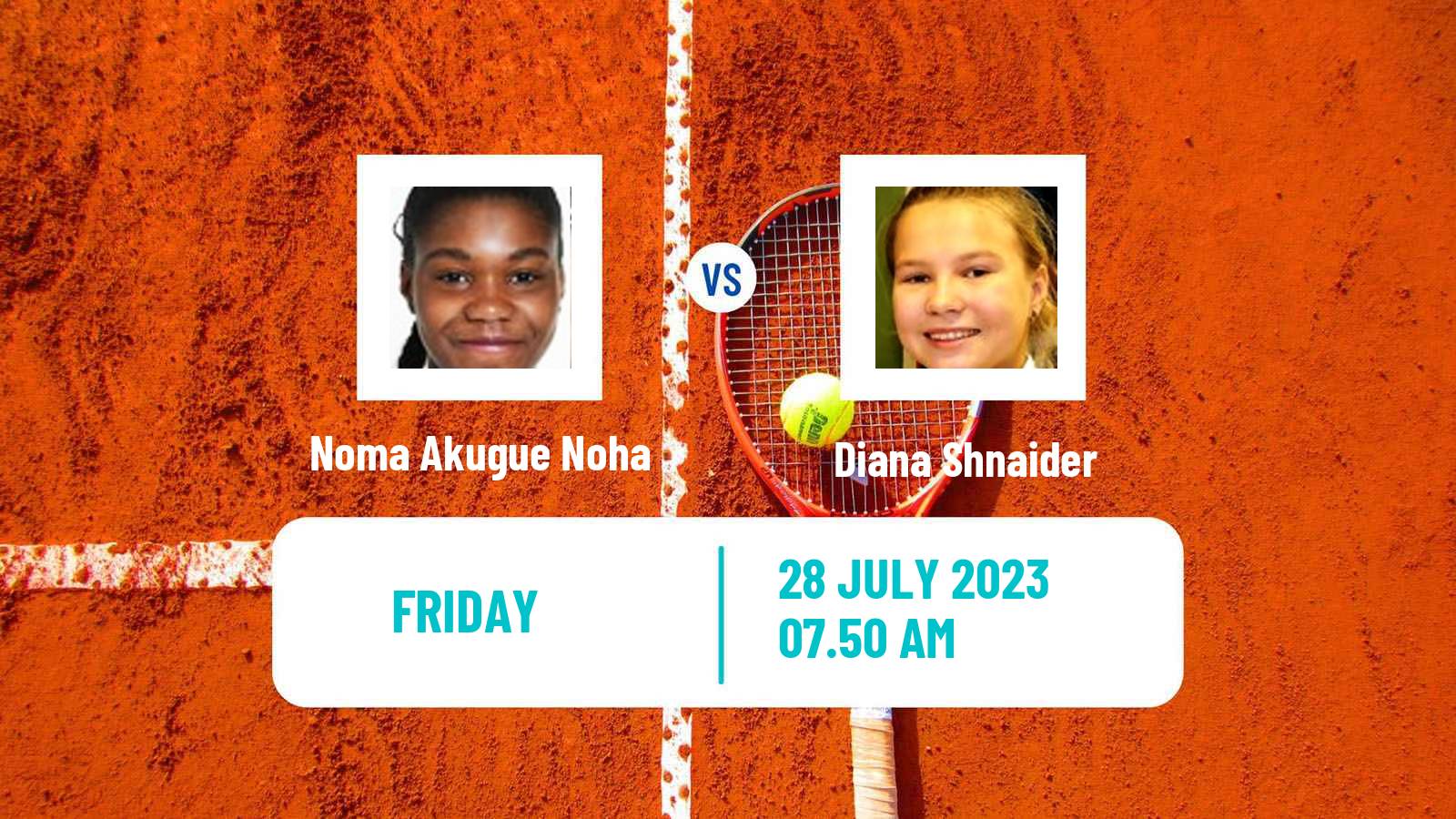 Tennis WTA Hamburg Noma Akugue Noha - Diana Shnaider