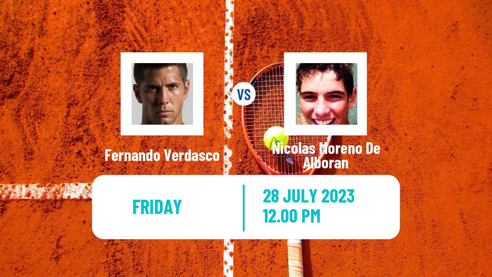 Tennis Segovia Challenger Men Fernando Verdasco - Nicolas Moreno De Alboran