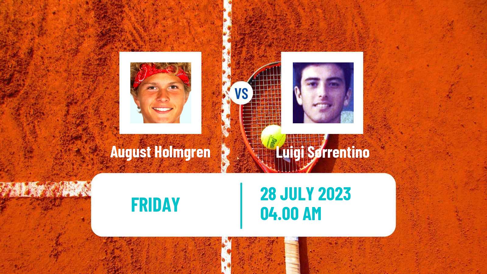 Tennis ITF M15 Vejle Men August Holmgren - Luigi Sorrentino