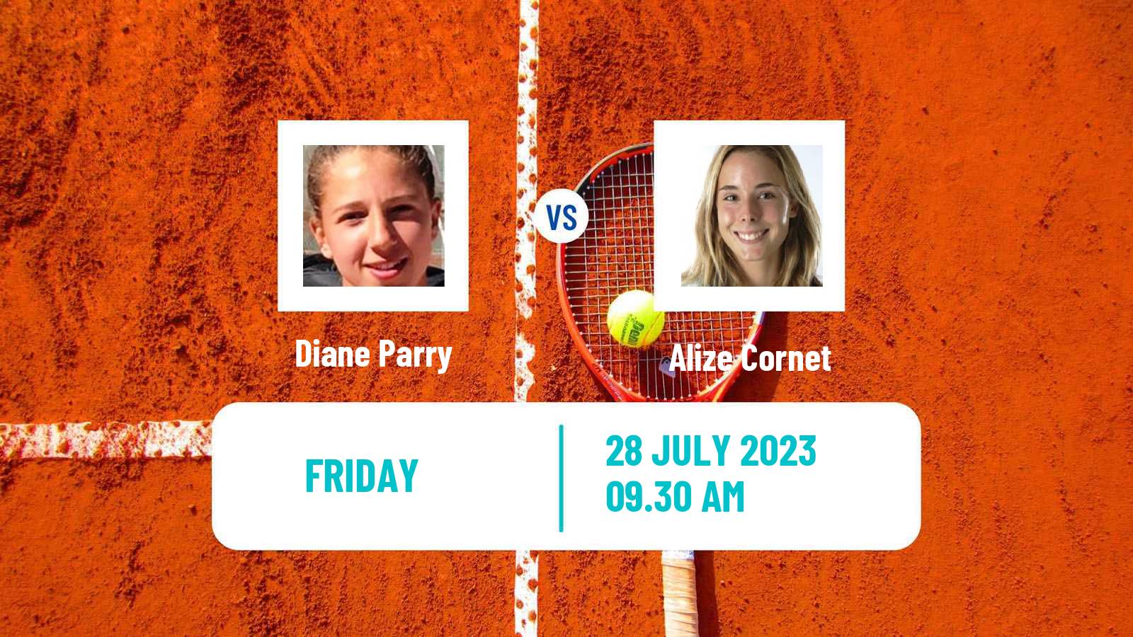 Tennis WTA Lausanne Diane Parry - Alize Cornet