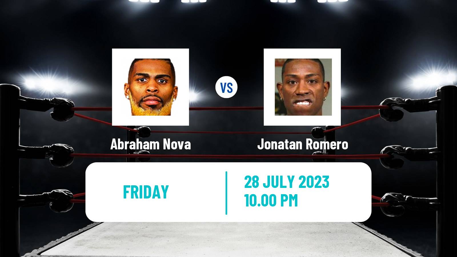 Boxing Super Featherweight Others Matches Men Abraham Nova - Jonatan Romero