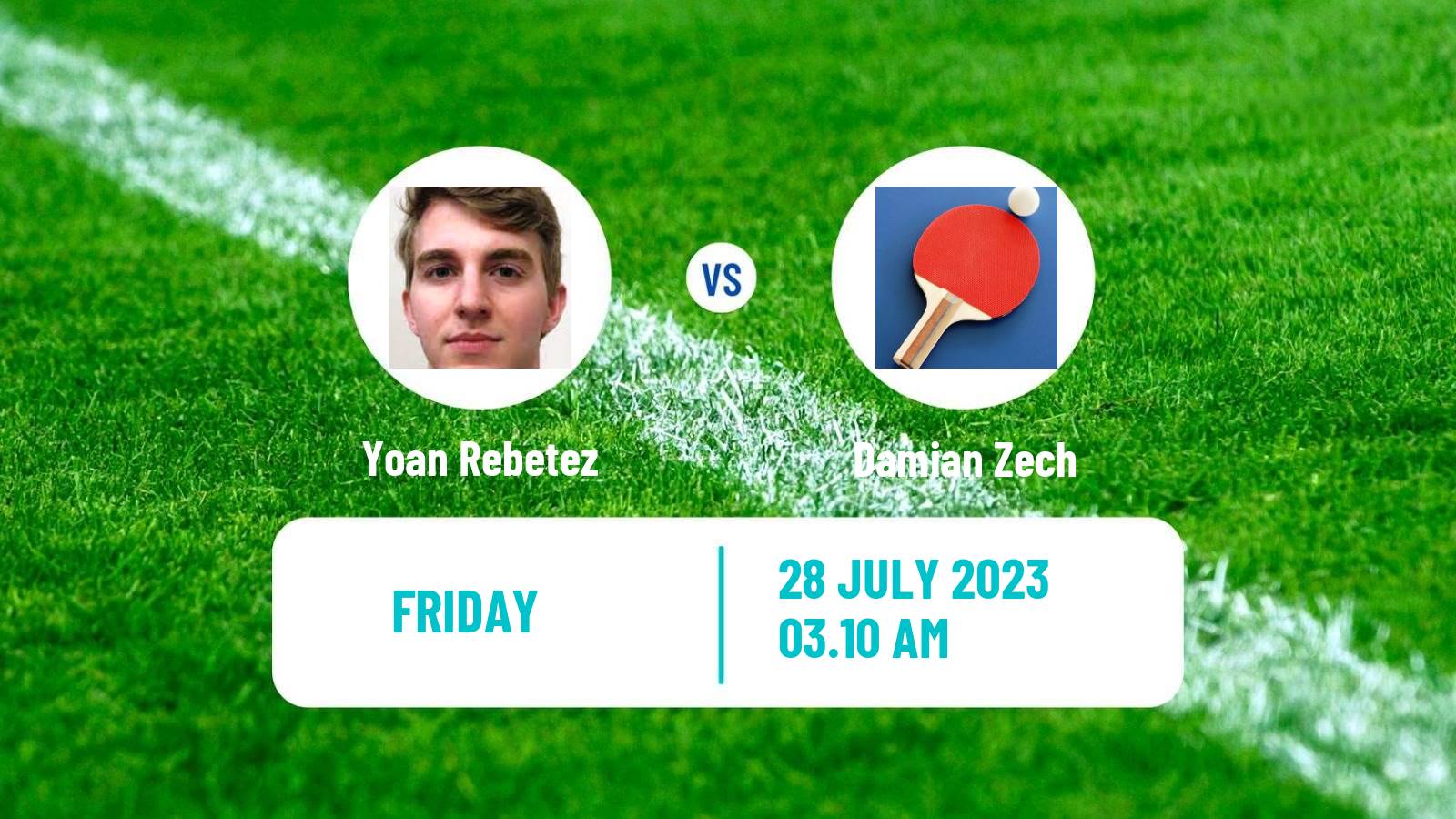 Table tennis Challenger Series Men Yoan Rebetez - Damian Zech