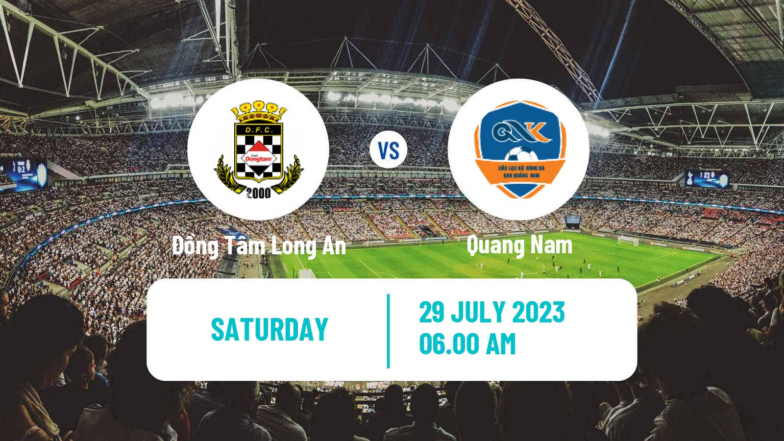 Soccer Vietnamese V League 2 Đồng Tâm Long An - Quang Nam