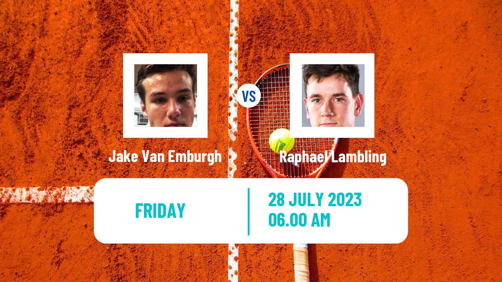 Tennis ITF M25 Porto Men Jake Van Emburgh - Raphael Lambling