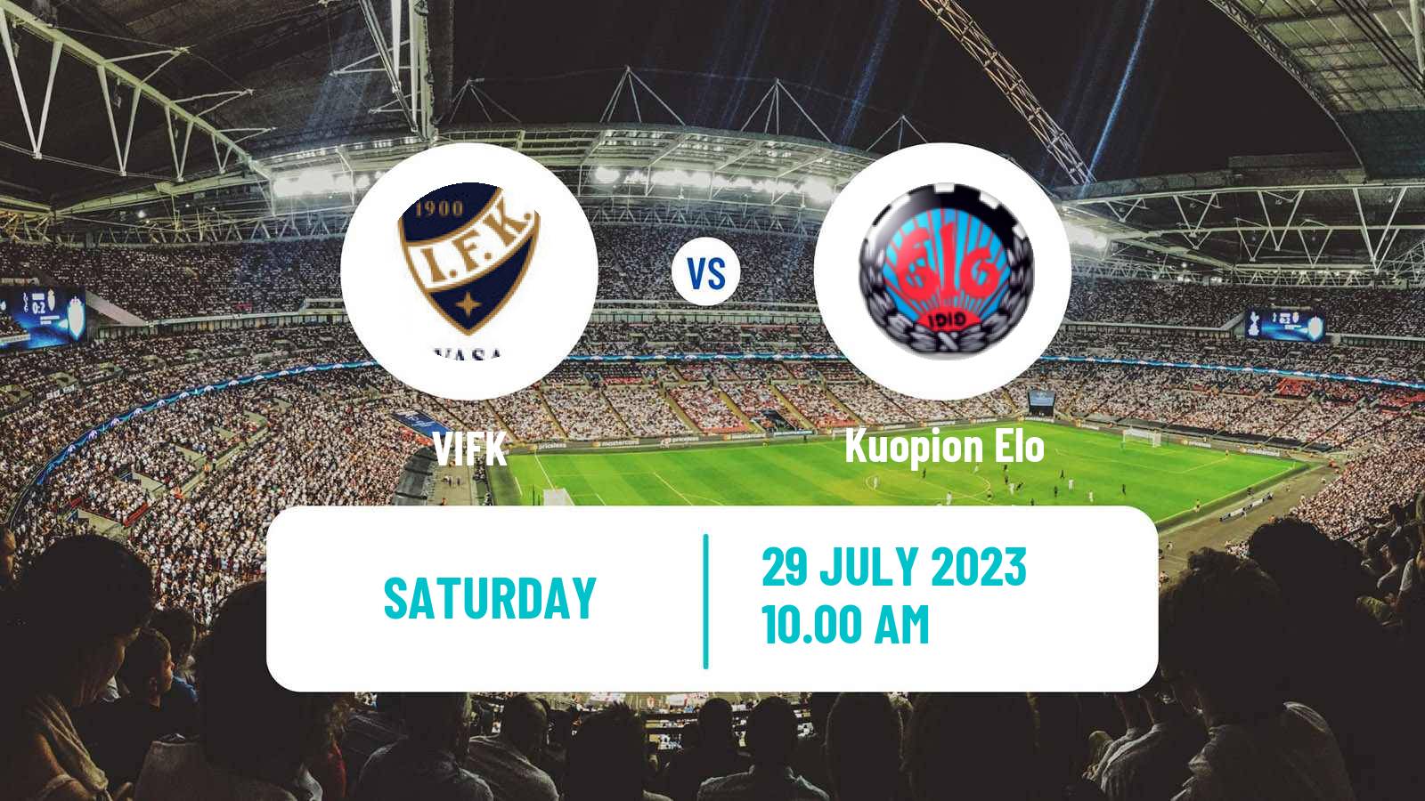 Soccer Finnish Kakkonen Group C VIFK - Kuopion Elo