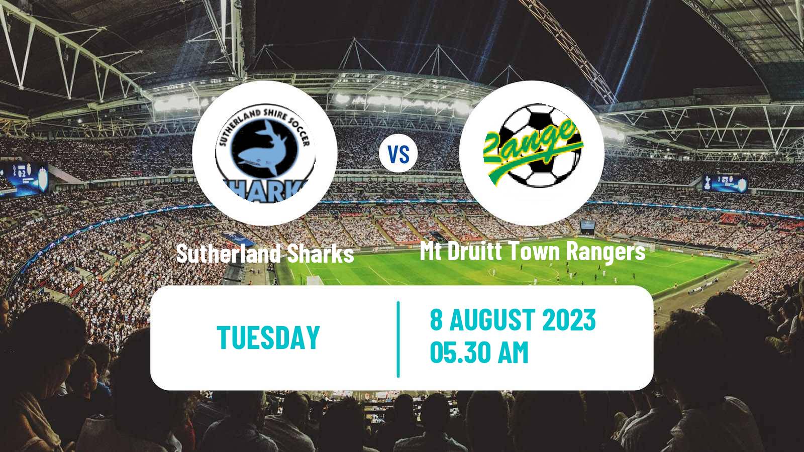 Soccer Australian NPL NSW Sutherland Sharks - Mt Druitt Town Rangers