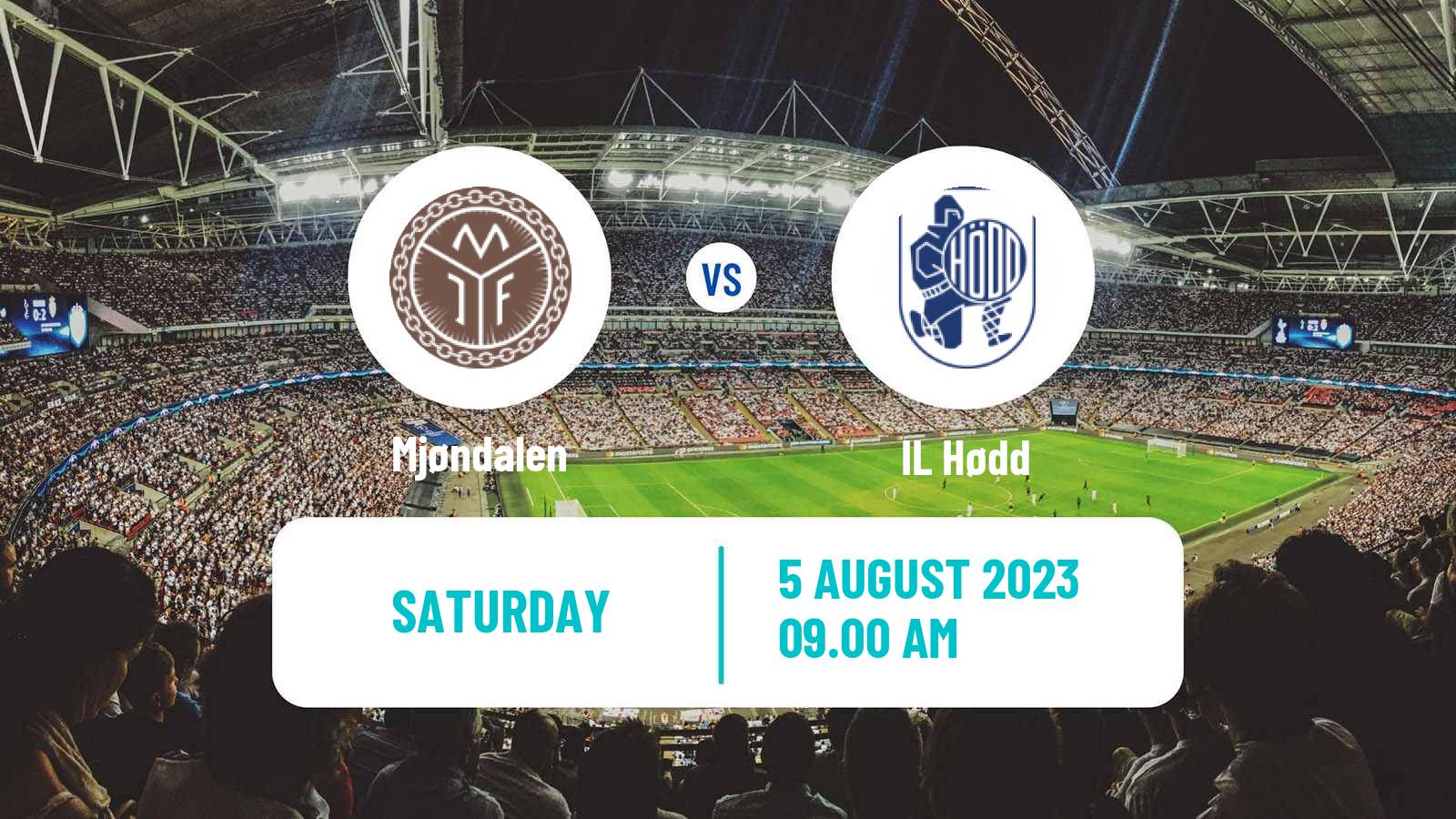 Soccer Norwegian Adeccoligaen Mjøndalen - Hødd