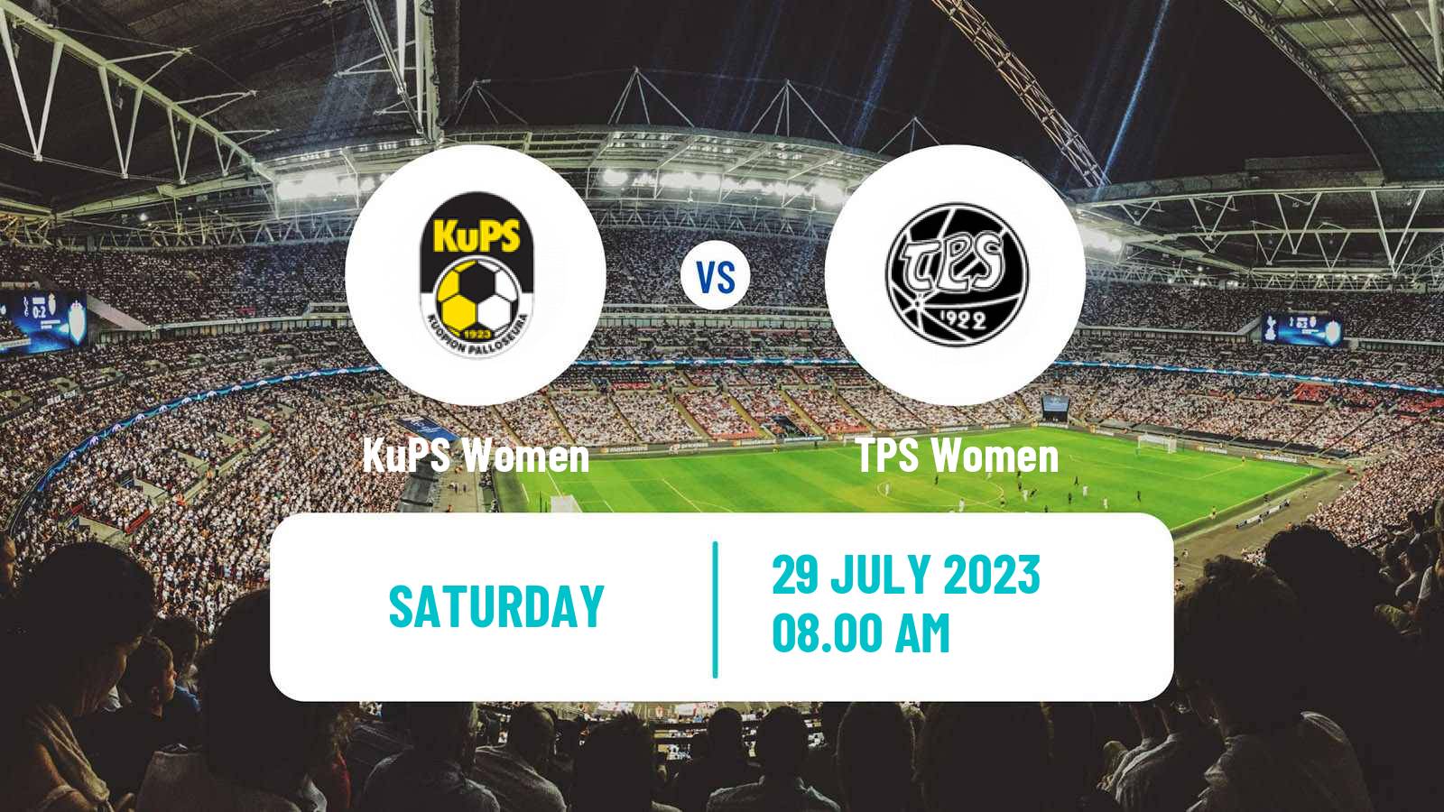 Soccer Finnish Kansallinen Liiga Women KuPS - TPS