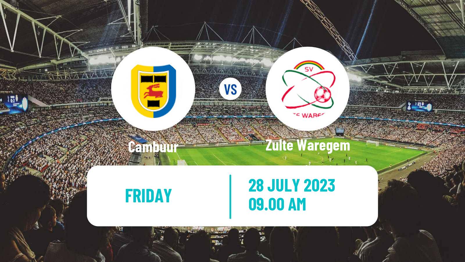 Soccer Club Friendly Cambuur - Zulte Waregem