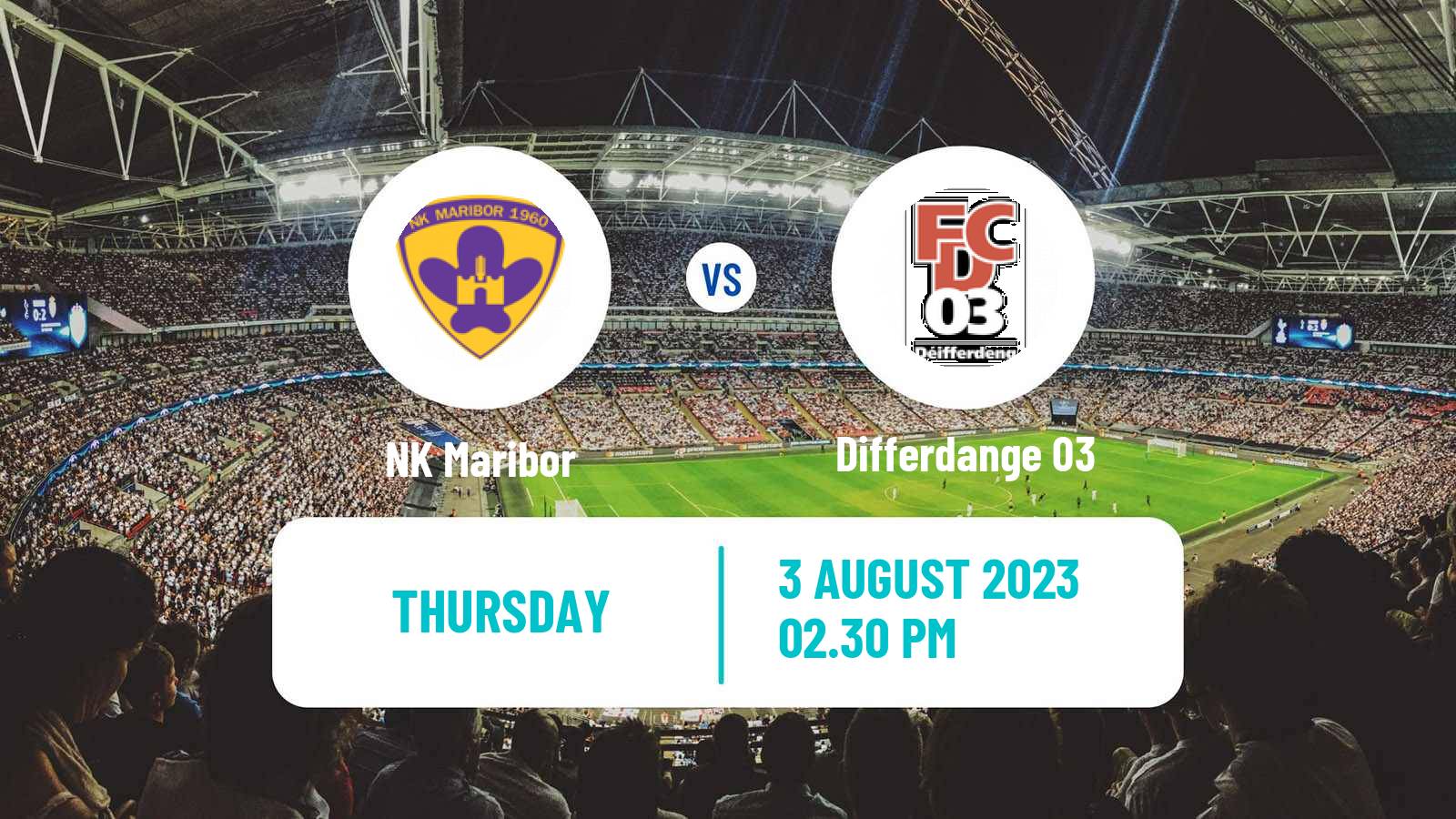 Soccer UEFA Europa Conference League Maribor - Differdange 03