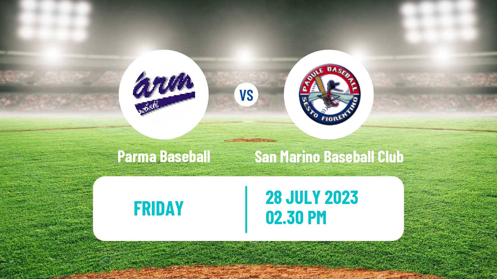 Baseball Italian Serie A1 Baseball Parma Baseball - San Marino Baseball Club