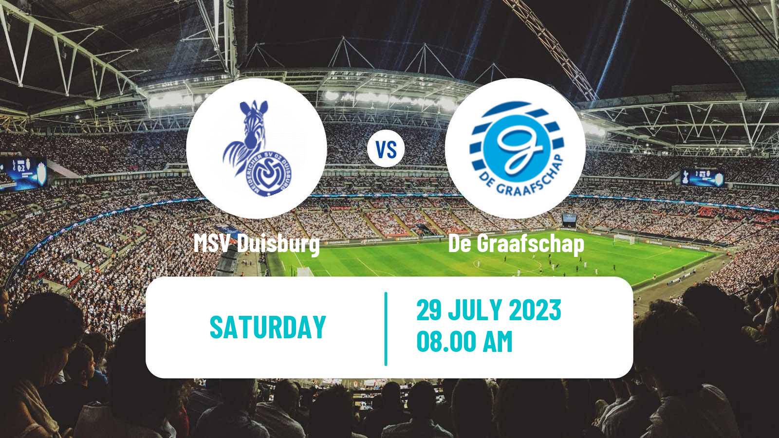 Soccer Club Friendly Duisburg - De Graafschap