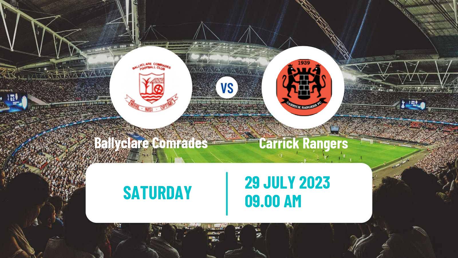 Soccer Club Friendly Ballyclare Comrades - Carrick Rangers