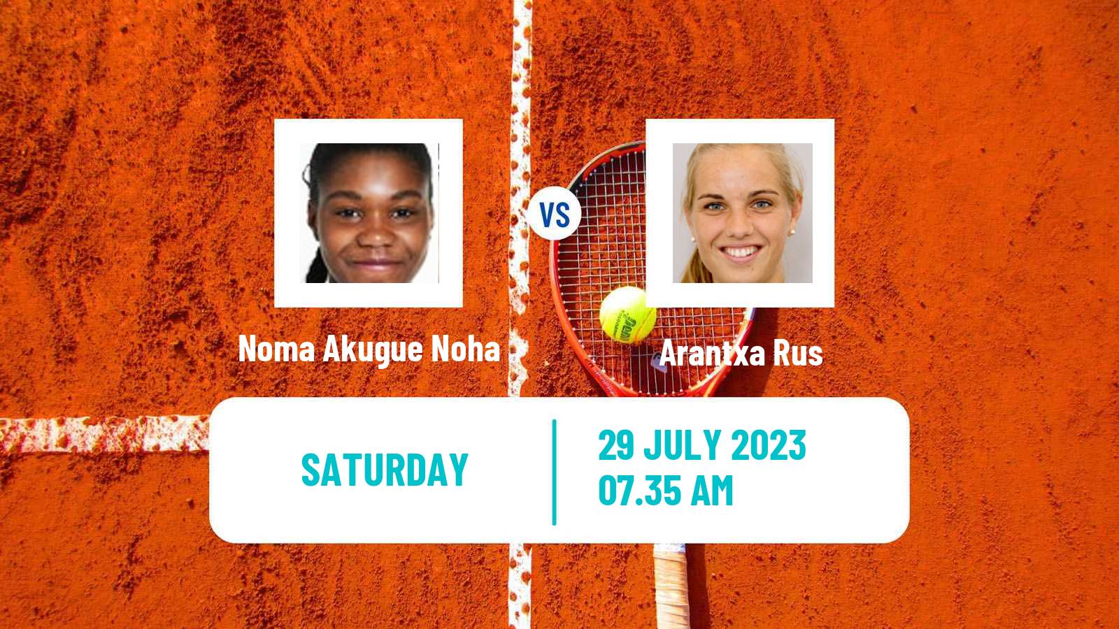 Tennis WTA Hamburg Noma Akugue Noha - Arantxa Rus