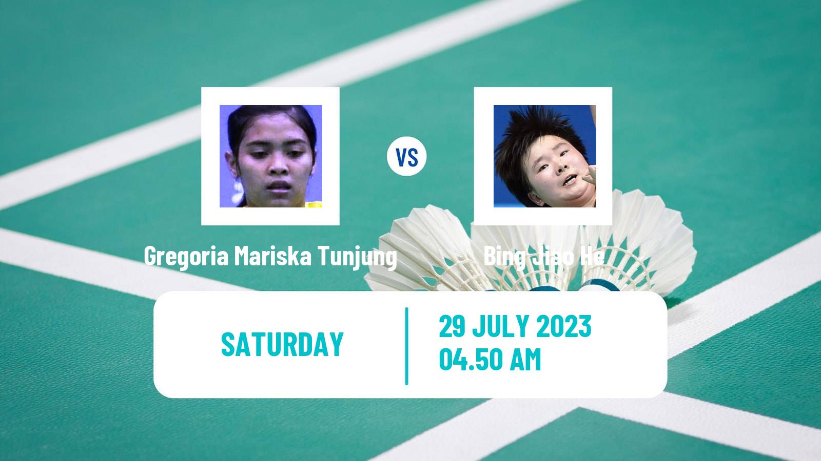 Badminton BWF World Tour Japan Open Women Gregoria Mariska Tunjung - Bing Jiao He