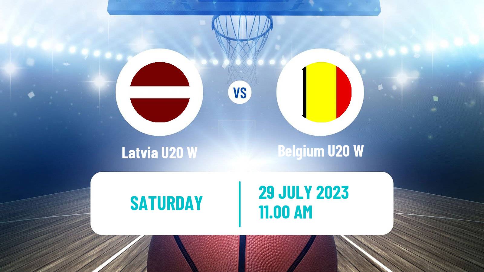 Basketball European Championship U20 Basketball Women Latvia U20 W - Belgium U20 W