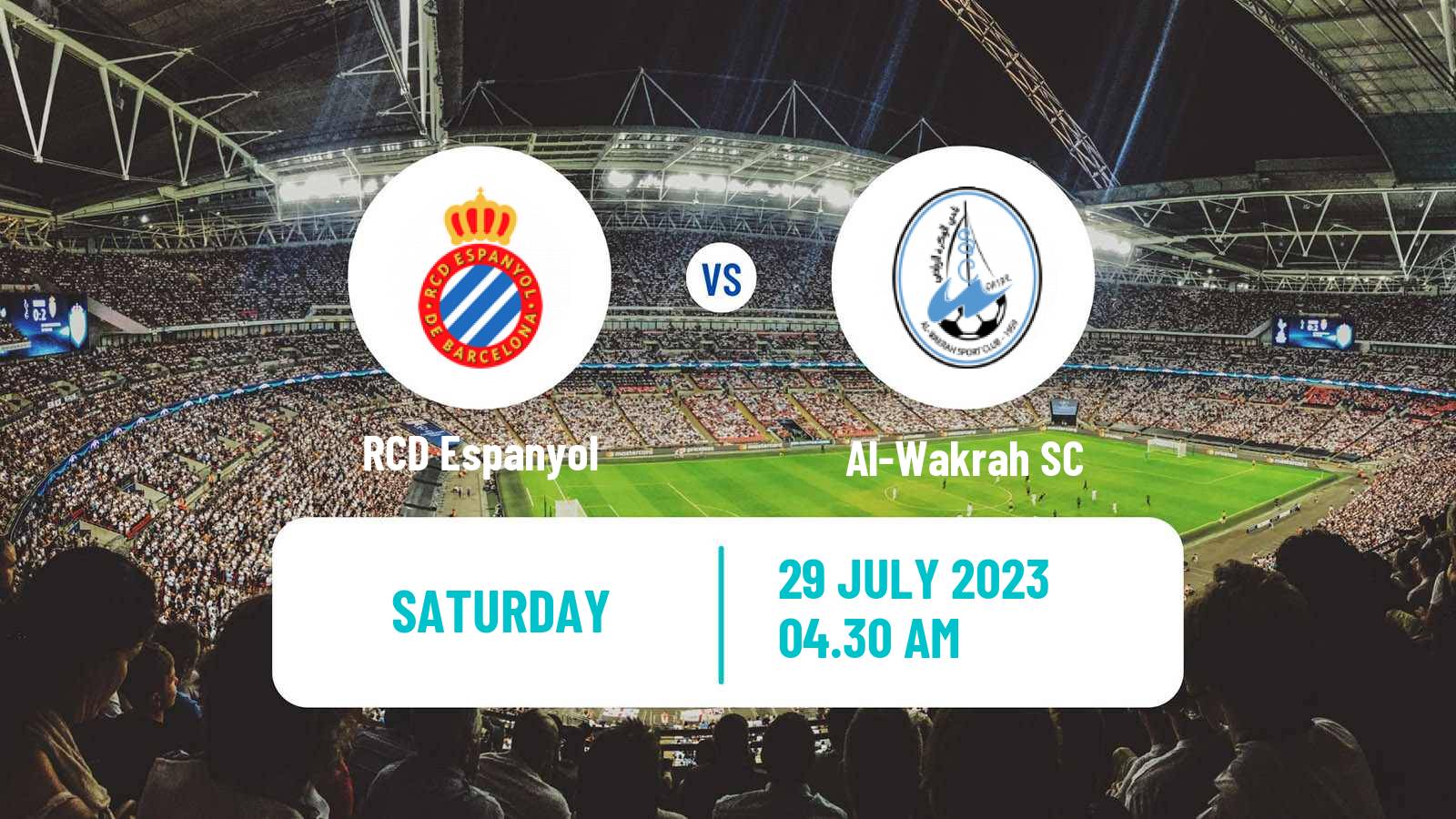 Soccer Club Friendly Espanyol - Al-Wakrah