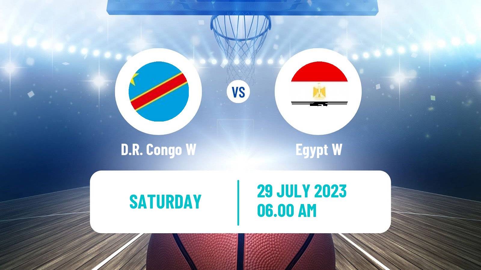 Basketball Afrobasket Women D.R. Congo W - Egypt W