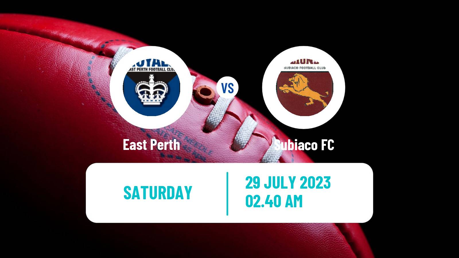 Aussie rules WAFL East Perth - Subiaco