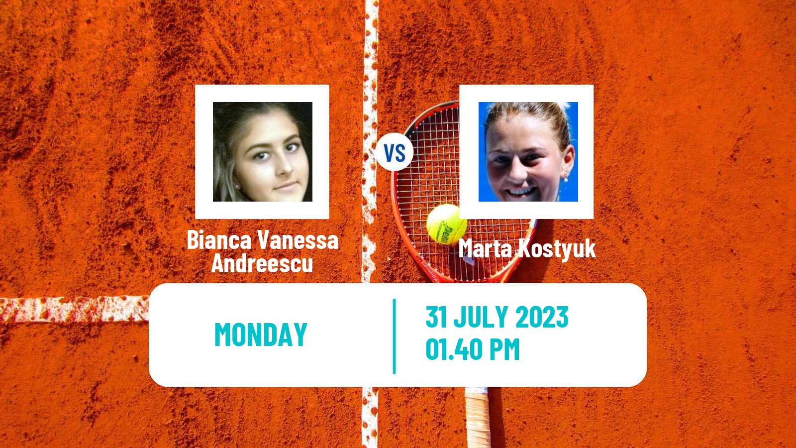 Tennis WTA Washington Bianca Vanessa Andreescu - Marta Kostyuk