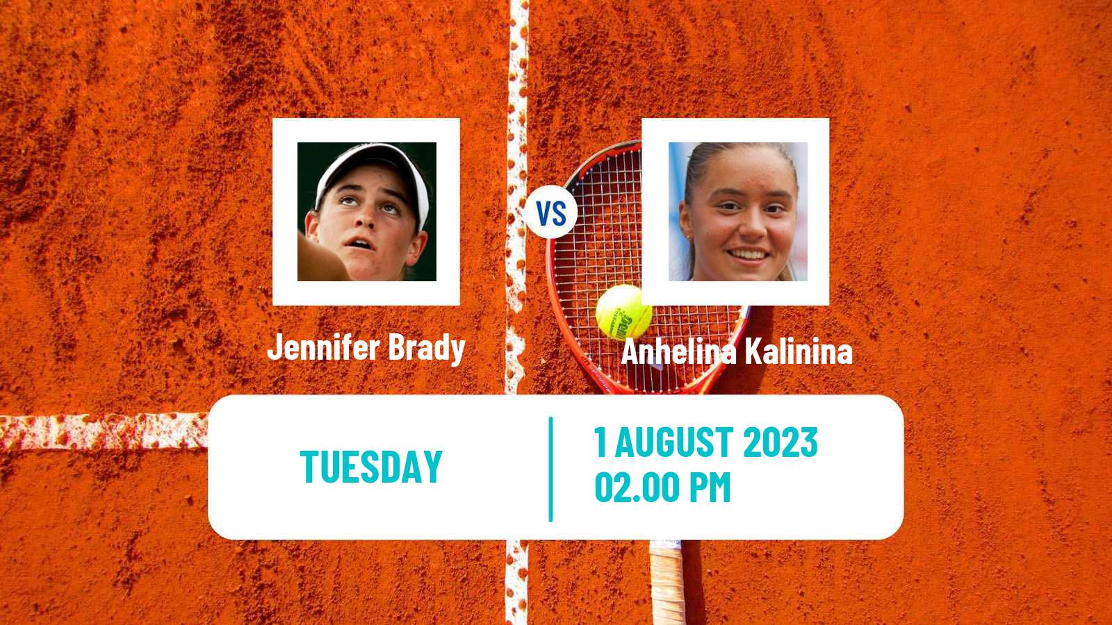 Tennis WTA Washington Jennifer Brady - Anhelina Kalinina