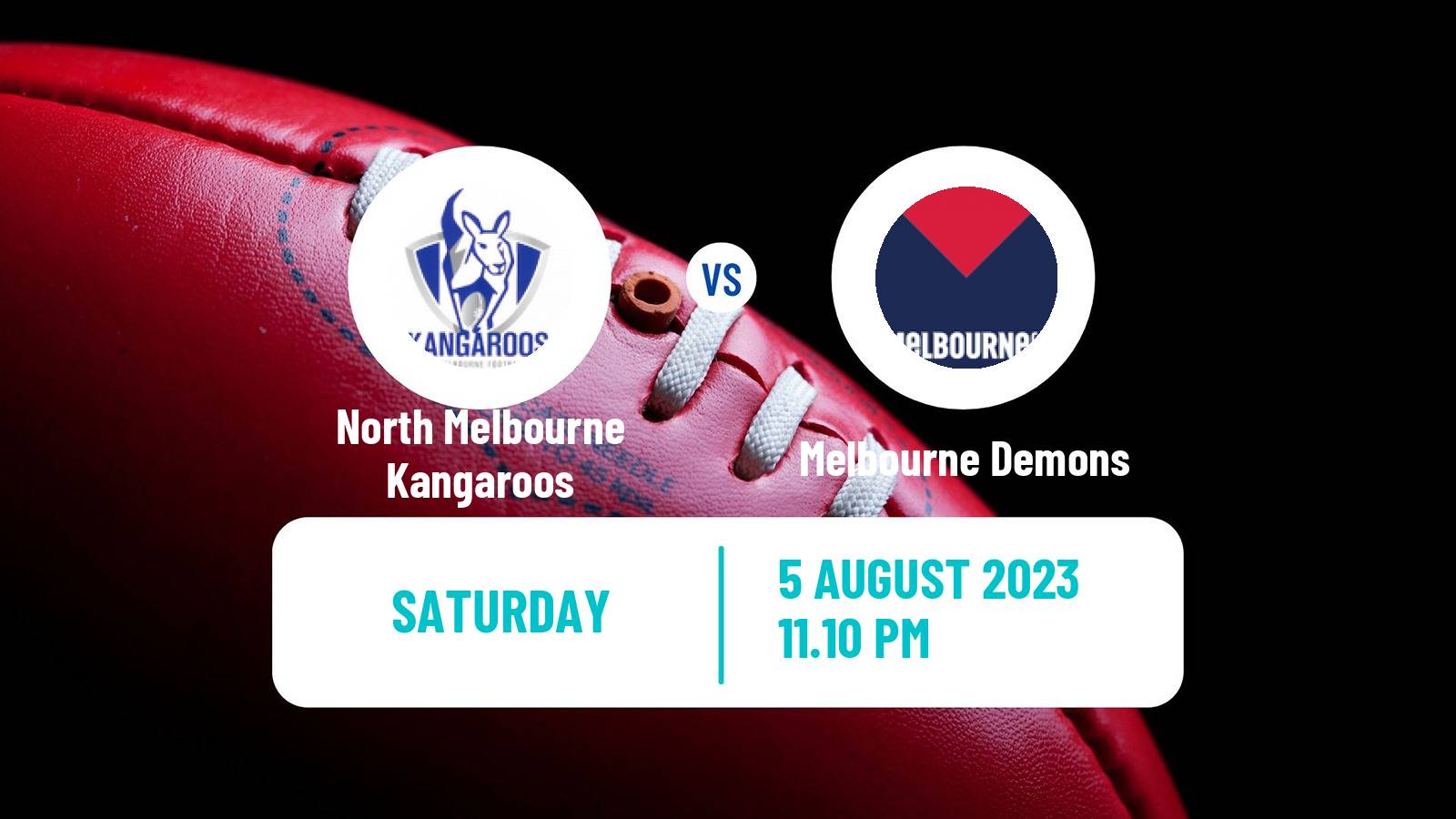 Aussie rules AFL North Melbourne Kangaroos - Melbourne Demons
