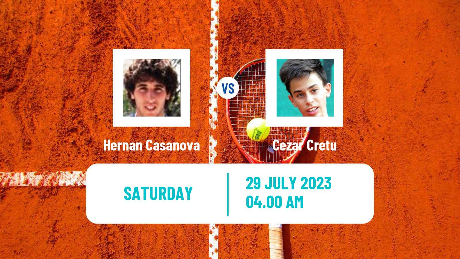 Tennis ITF M25 H Bacau Men Hernan Casanova - Cezar Cretu