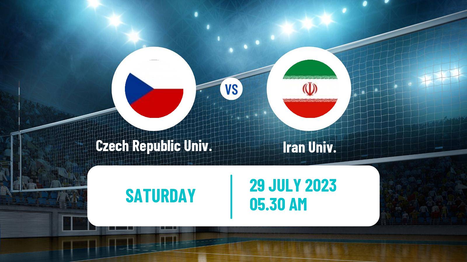 Volleyball Universiade Volleyball Czech Republic Univ. - Iran Univ.